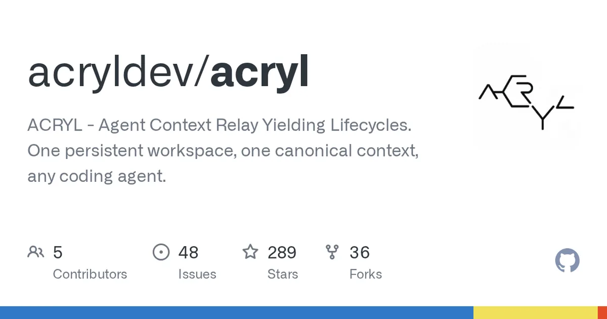 acryl 项目界面预览图