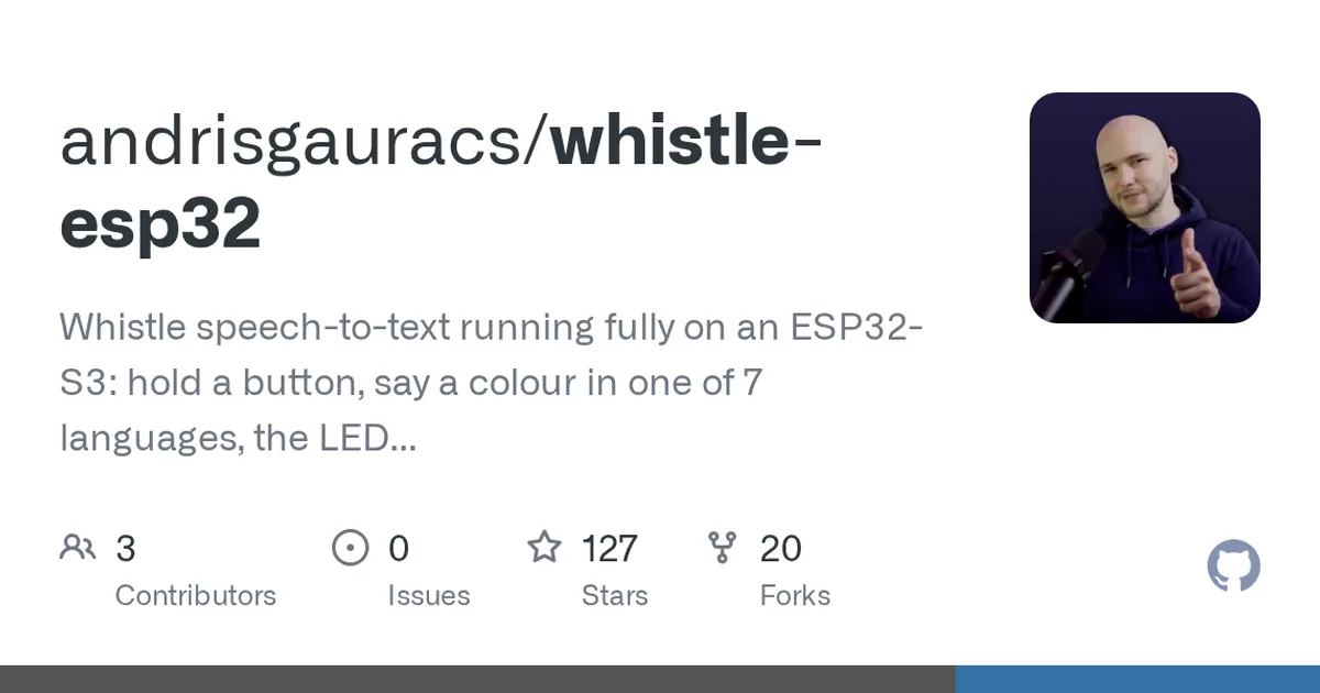 whistle-esp32 项目界面预览图