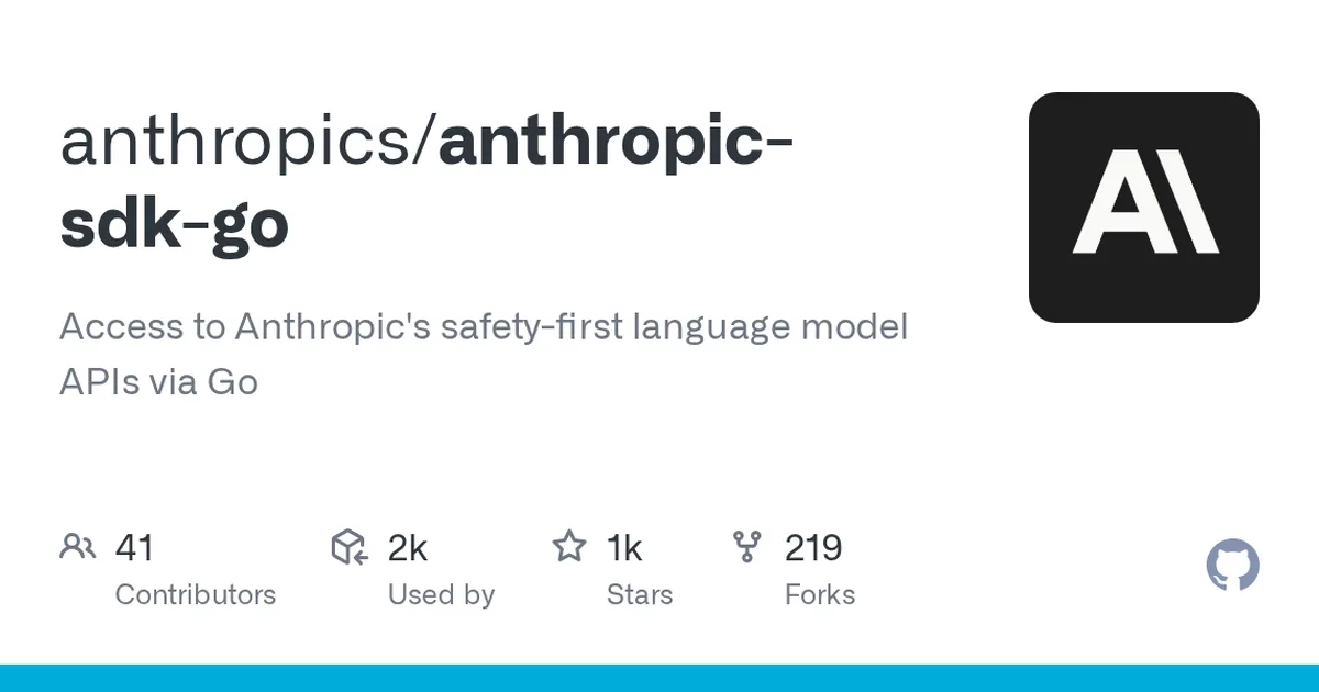 anthropic-sdk-go 项目界面预览图