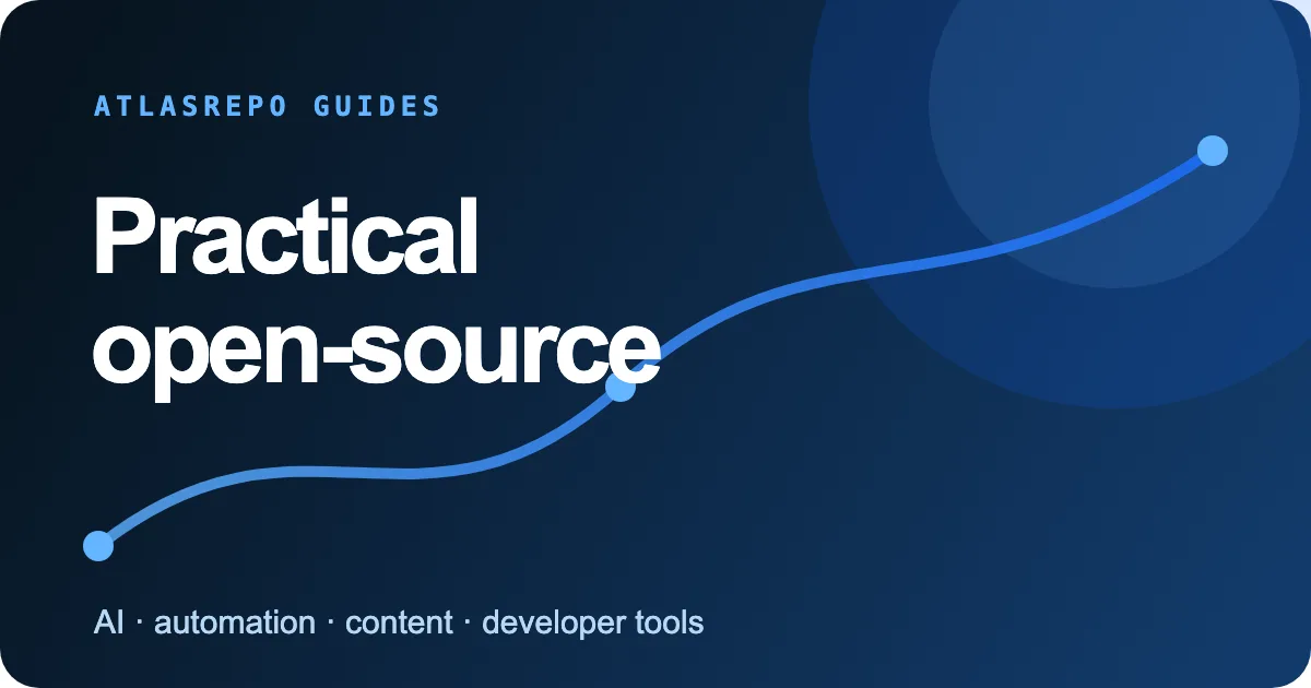 open-source 项目界面预览图