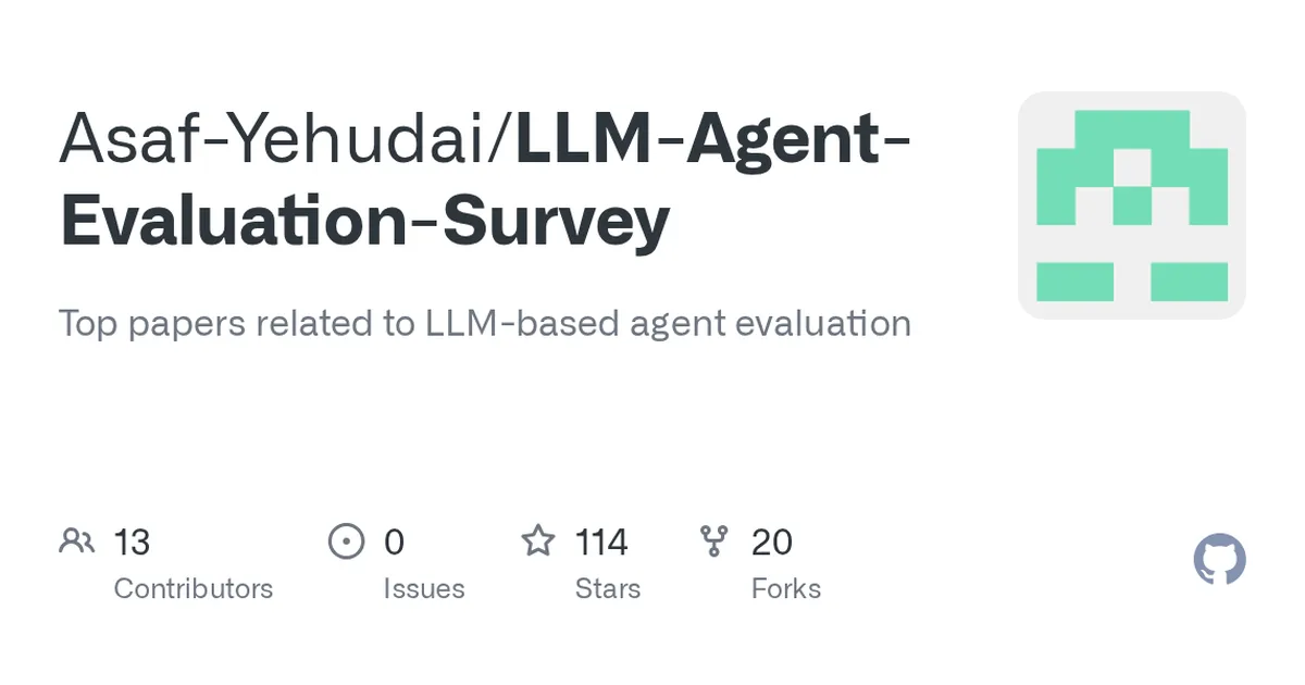 LLM-Agent-Evaluation-Survey 项目界面预览图