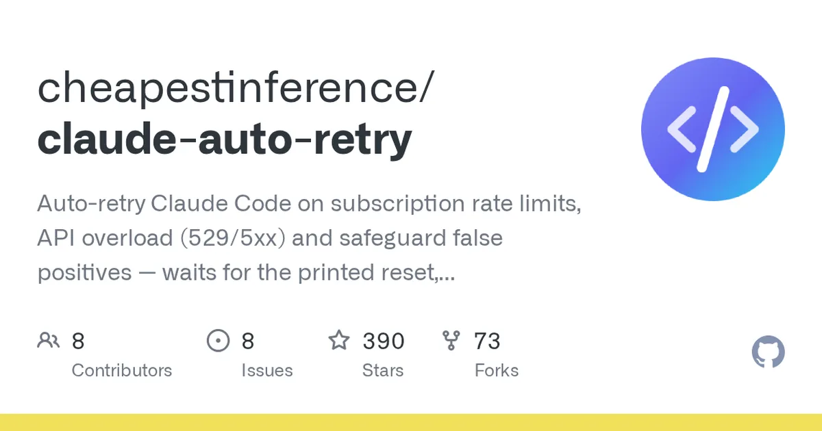 claude-auto-retry 项目界面预览图