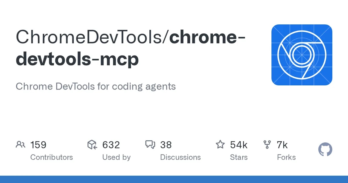 chrome-devtools-mcp 项目界面预览图