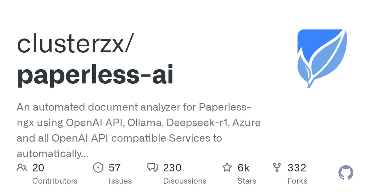 paperless-ai 项目界面预览图