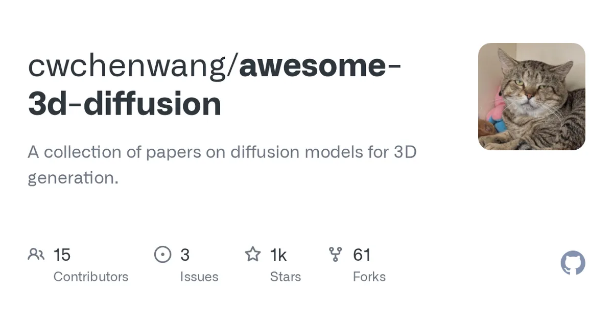 awesome-3d-diffusion 项目界面预览图