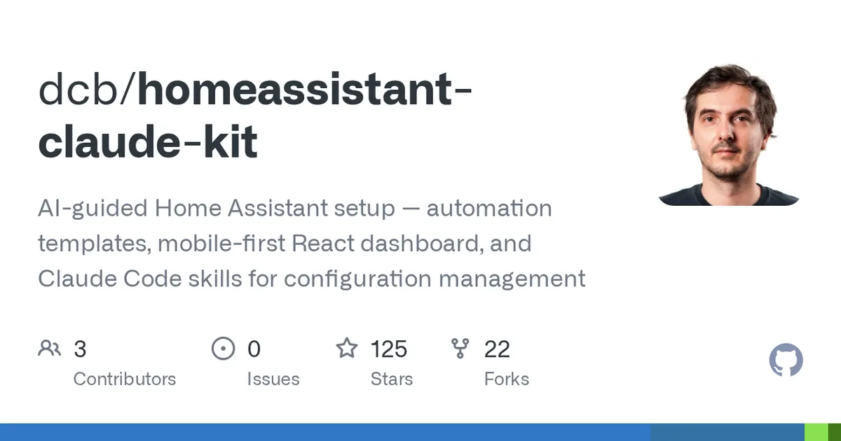 homeassistant-claude-kit 项目界面预览图