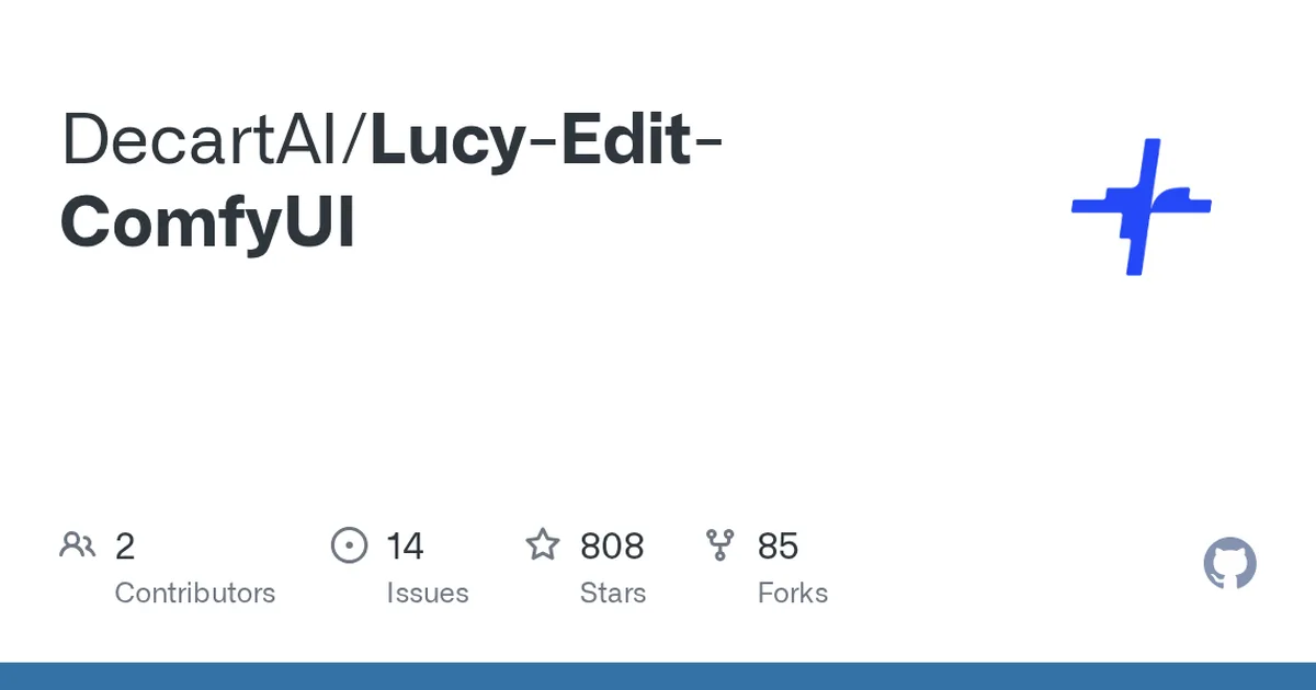 Lucy-Edit-ComfyUI 项目界面预览图
