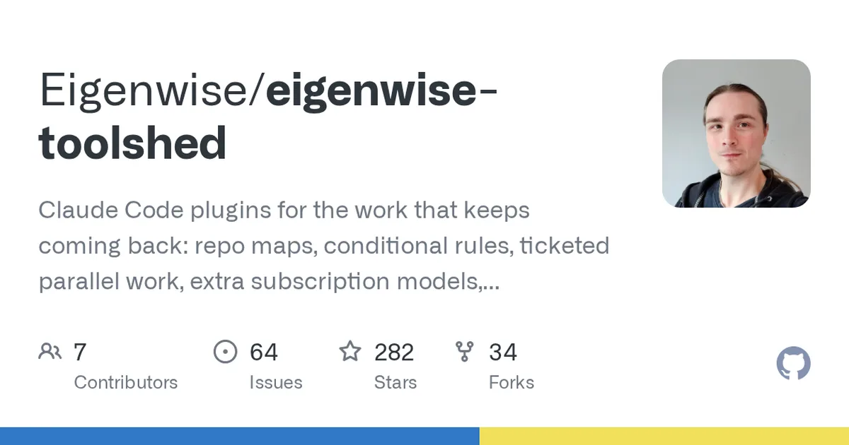 eigenwise-toolshed 项目界面预览图