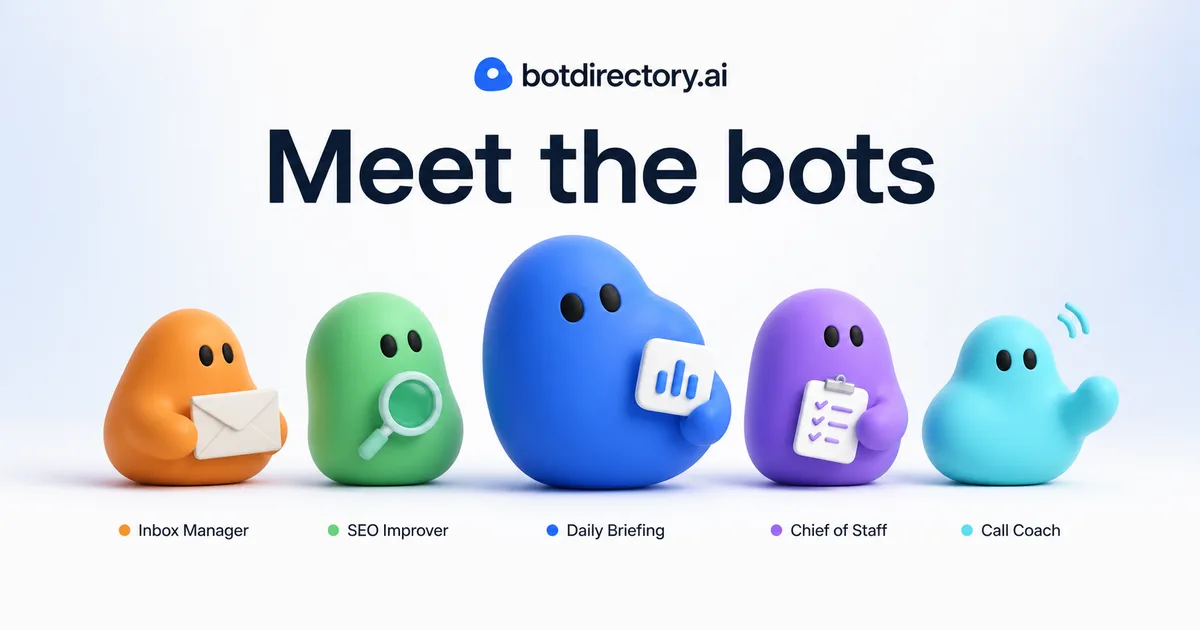 botdirectory.ai 项目界面预览图