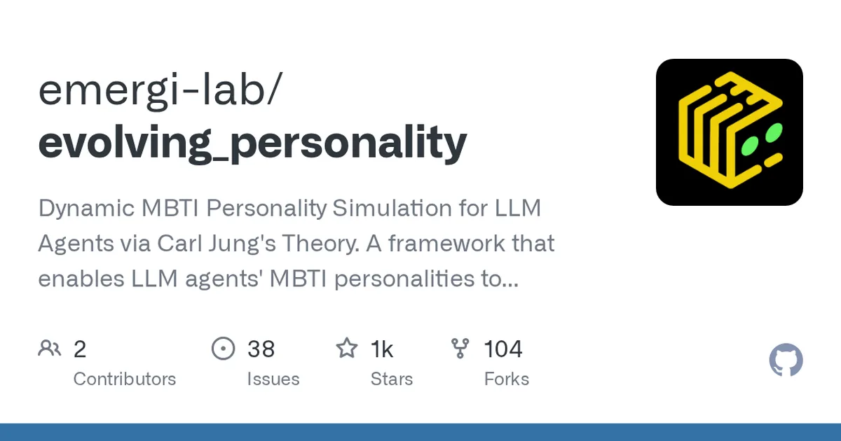 evolving_personality 项目界面预览图