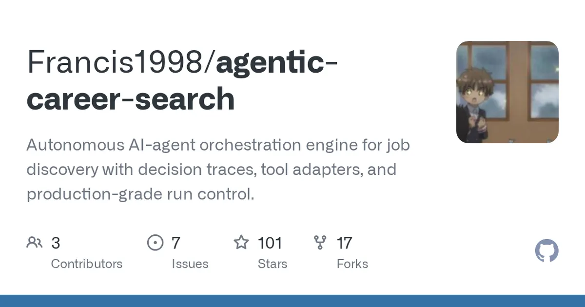 agentic-career-search 项目界面预览图