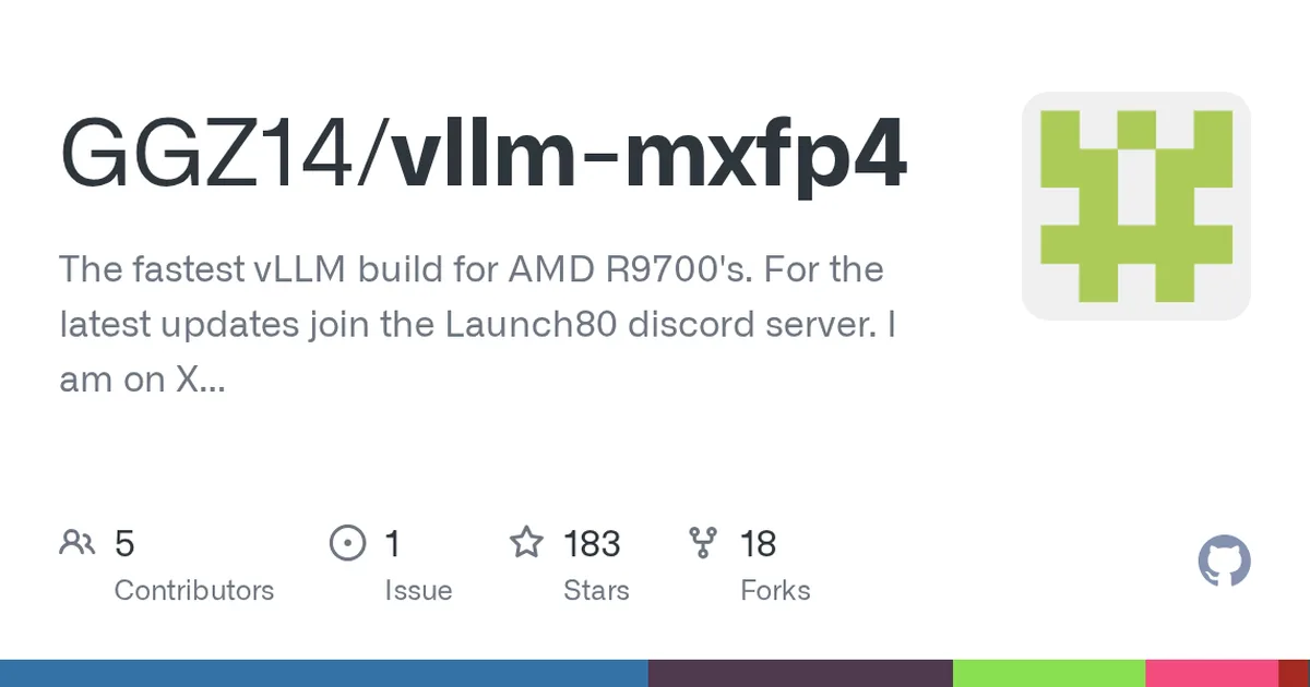 vllm-mxfp4 项目界面预览图