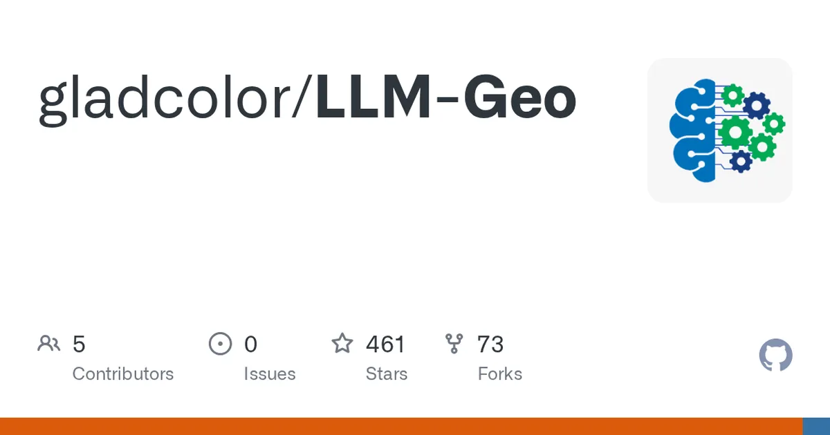 LLM-Geo 项目界面预览图
