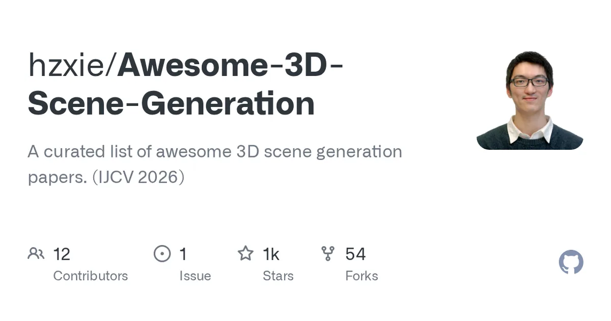 Awesome-3D-Scene-Generation 项目界面预览图
