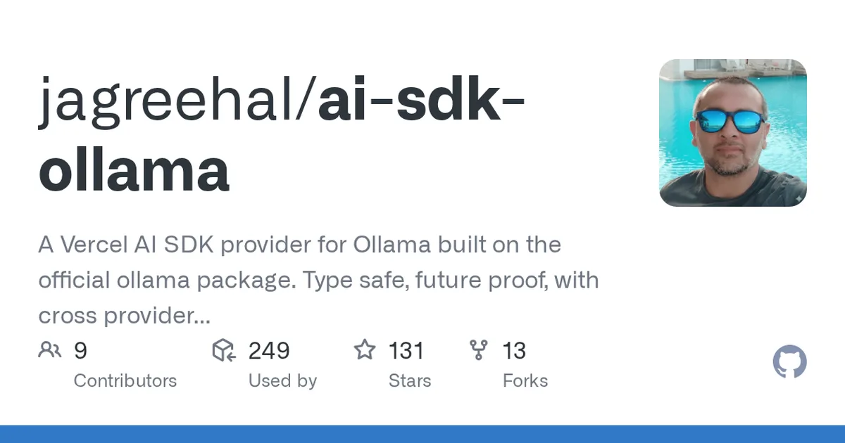 ai-sdk-ollama 项目界面预览图
