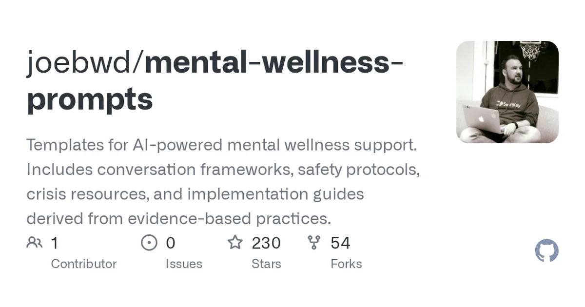 mental-wellness-prompts 项目界面预览图