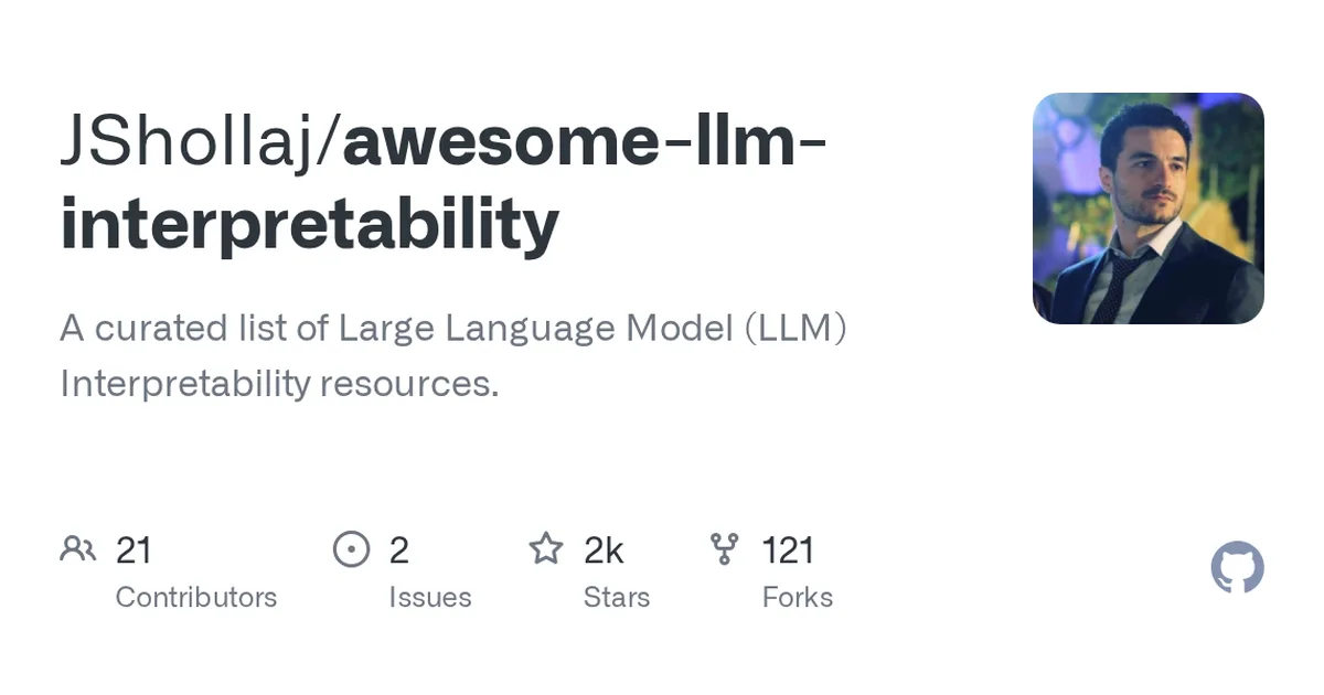 awesome-llm-interpretability 项目界面预览图