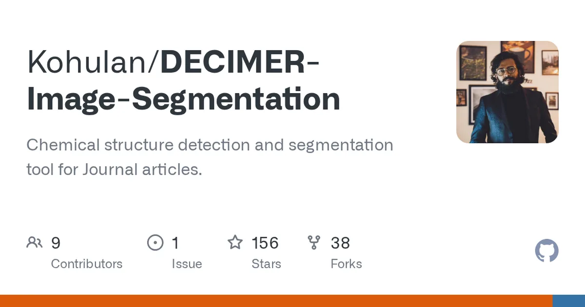 DECIMER-Image-Segmentation 项目界面预览图