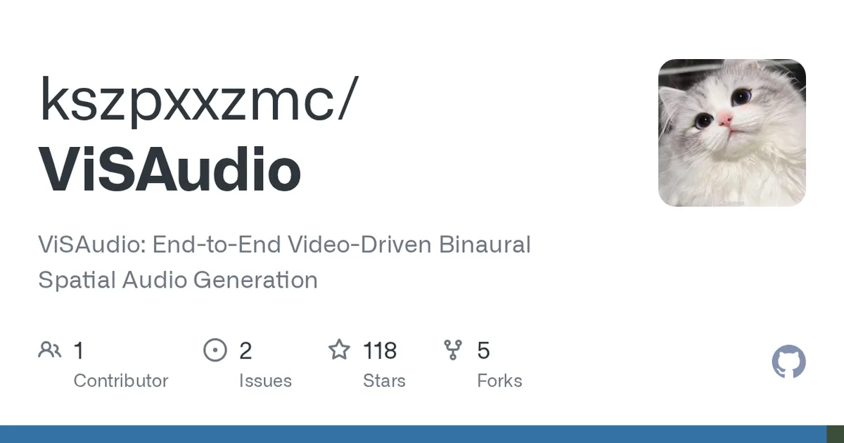 ViSAudio 项目界面预览图
