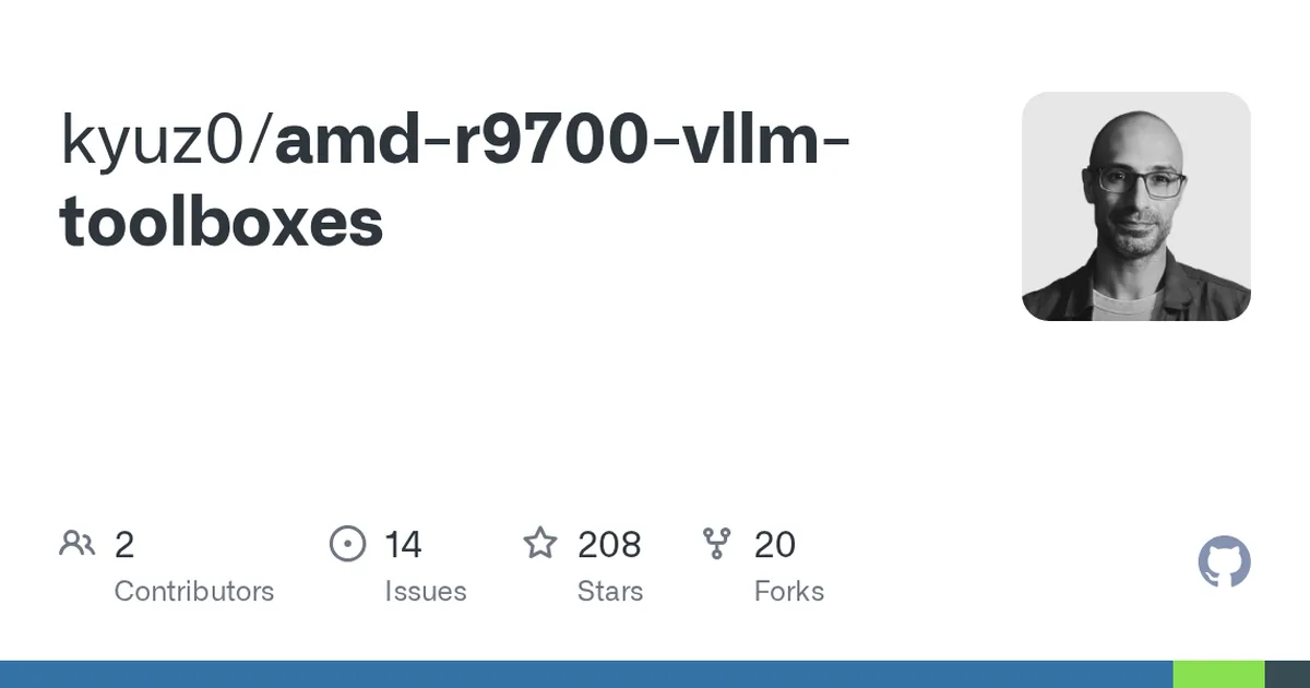 amd-r9700-vllm-toolboxes 项目界面预览图
