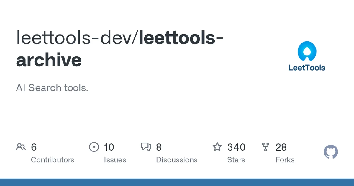 leettools-archive 项目界面预览图