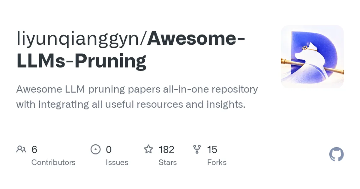 Awesome-LLMs-Pruning 项目界面预览图