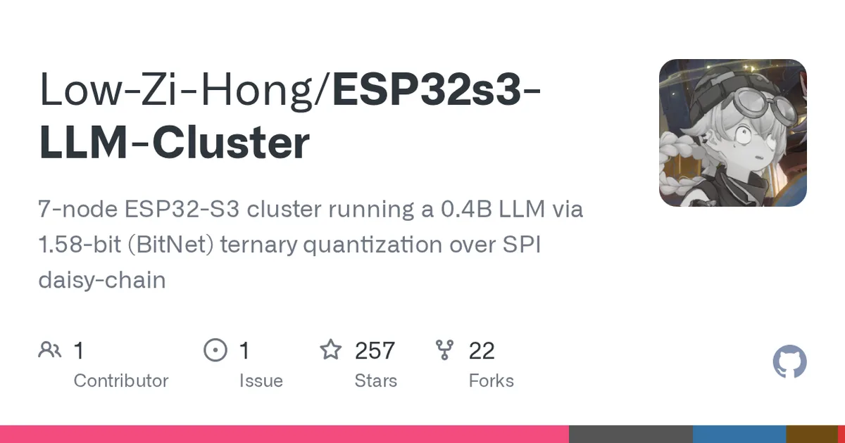 ESP32s3-LLM-Cluster 项目界面预览图