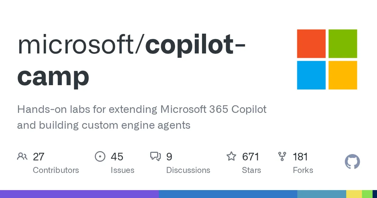 copilot-camp 项目界面预览图