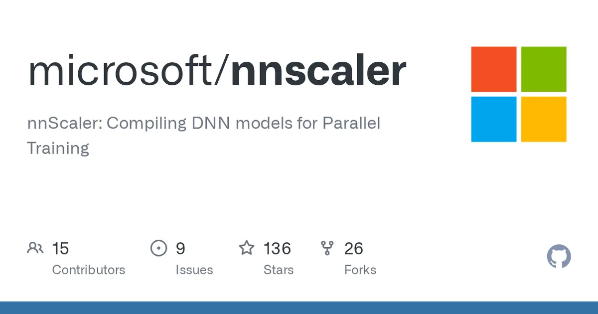 nnscaler 项目界面预览图