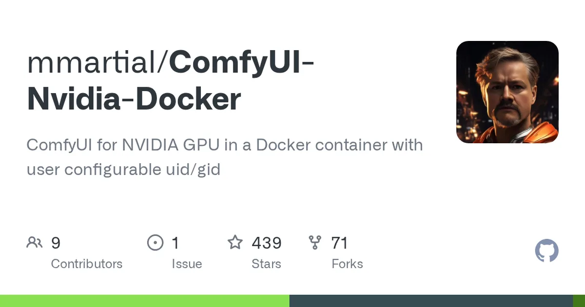 ComfyUI-Nvidia-Docker 项目界面预览图