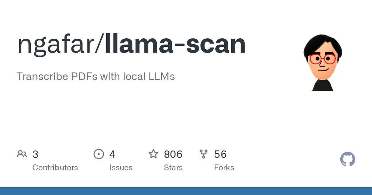 llama-scan 项目界面预览图