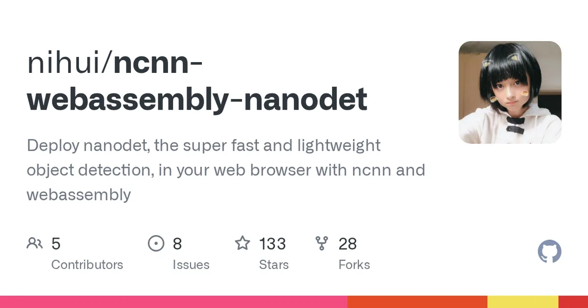 ncnn-webassembly-nanodet 项目界面预览图