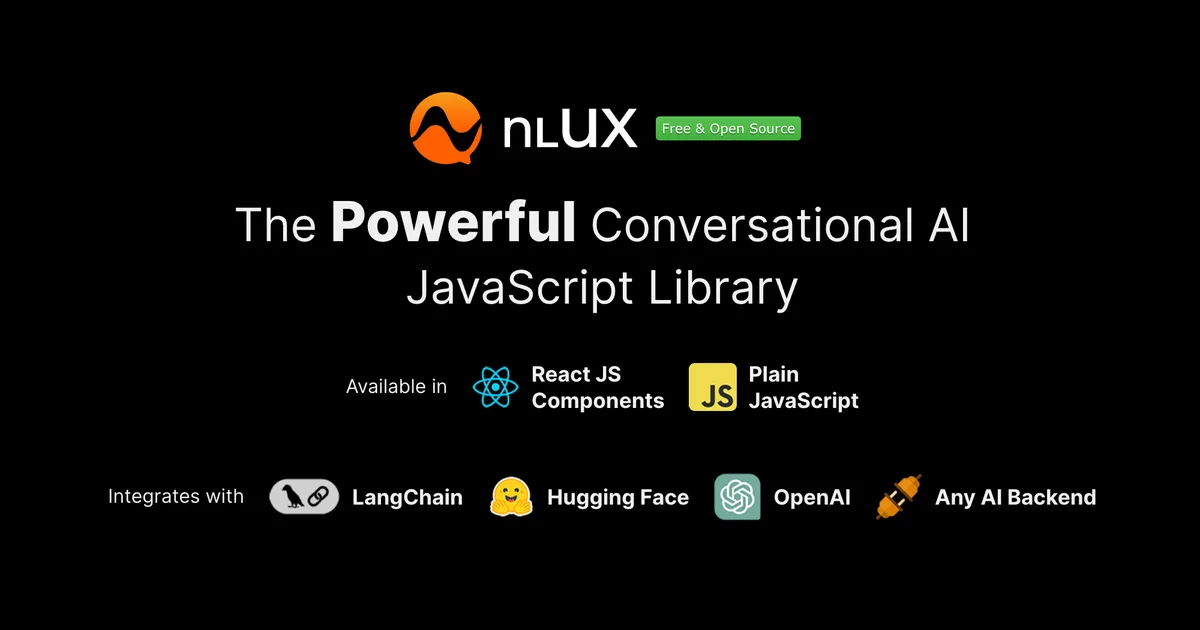 nlux 项目界面预览图