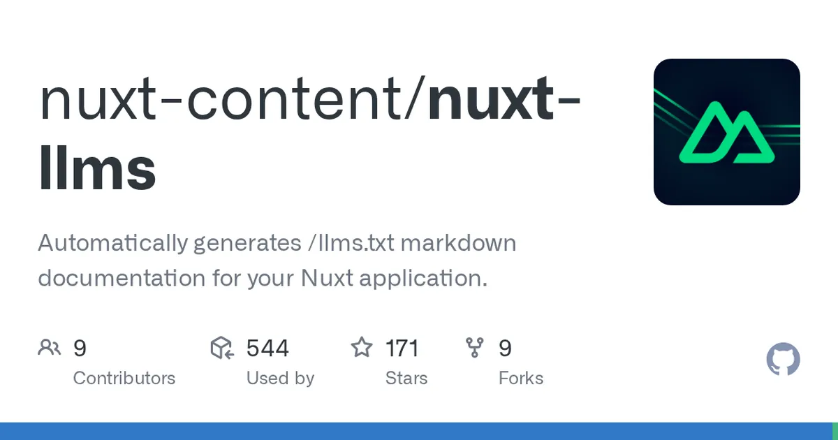 nuxt-llms 项目界面预览图