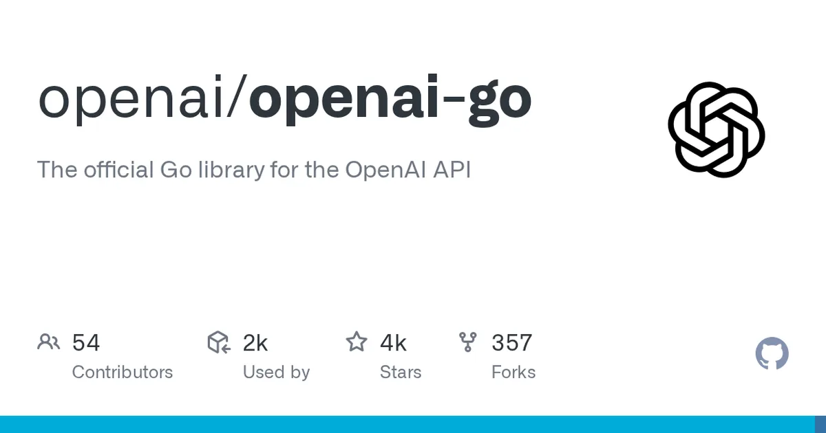 openai-go 项目界面预览图