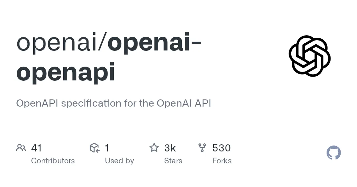 openai-openapi 项目界面预览图