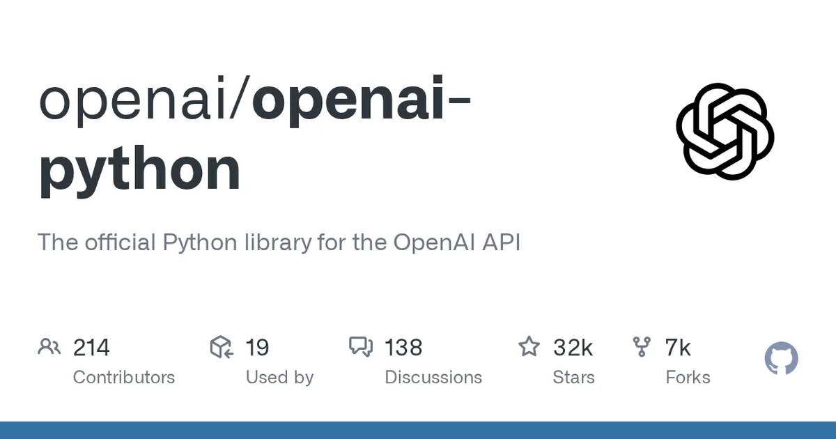 openai-python 项目界面预览图