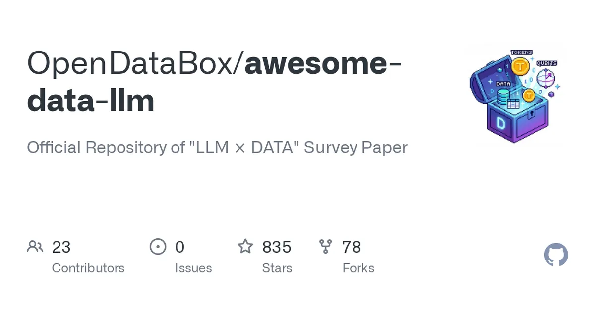 awesome-data-llm 项目界面预览图