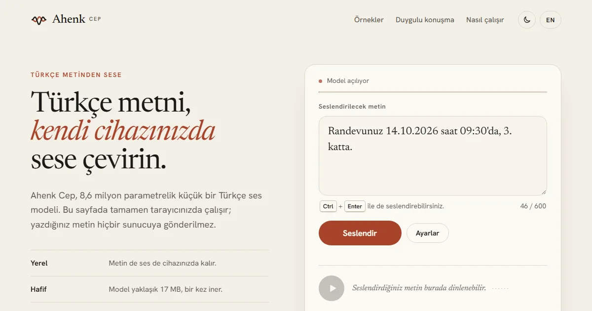 ahenk-turkish-tts 项目界面预览图