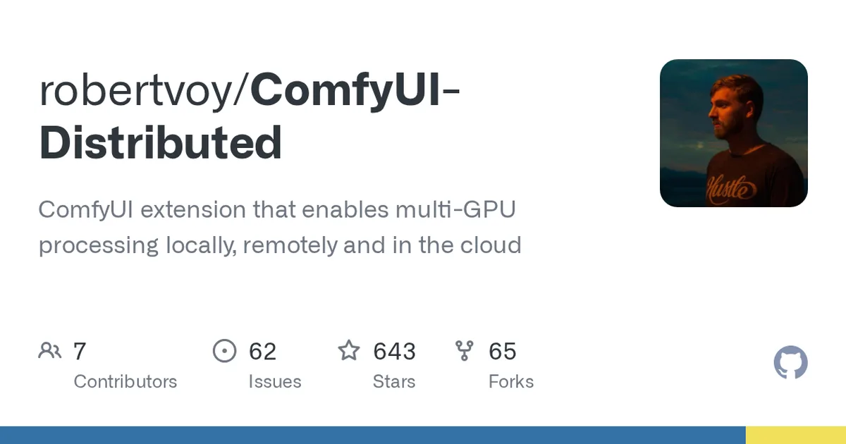 ComfyUI-Distributed 项目界面预览图