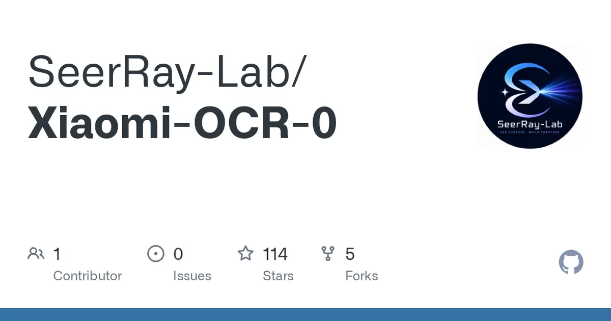 Xiaomi-OCR-0 项目界面预览图
