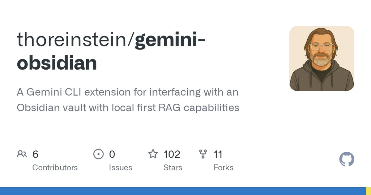 gemini-obsidian 项目界面预览图