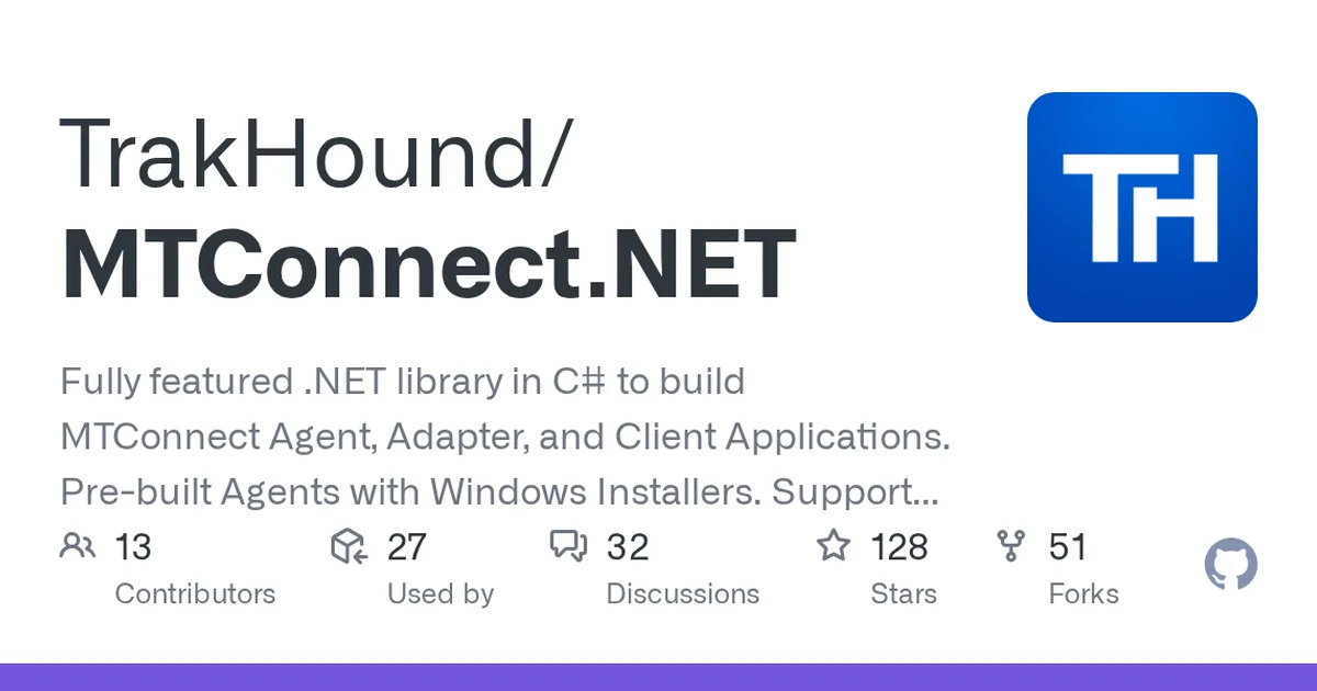 MTConnect.NET 项目界面预览图