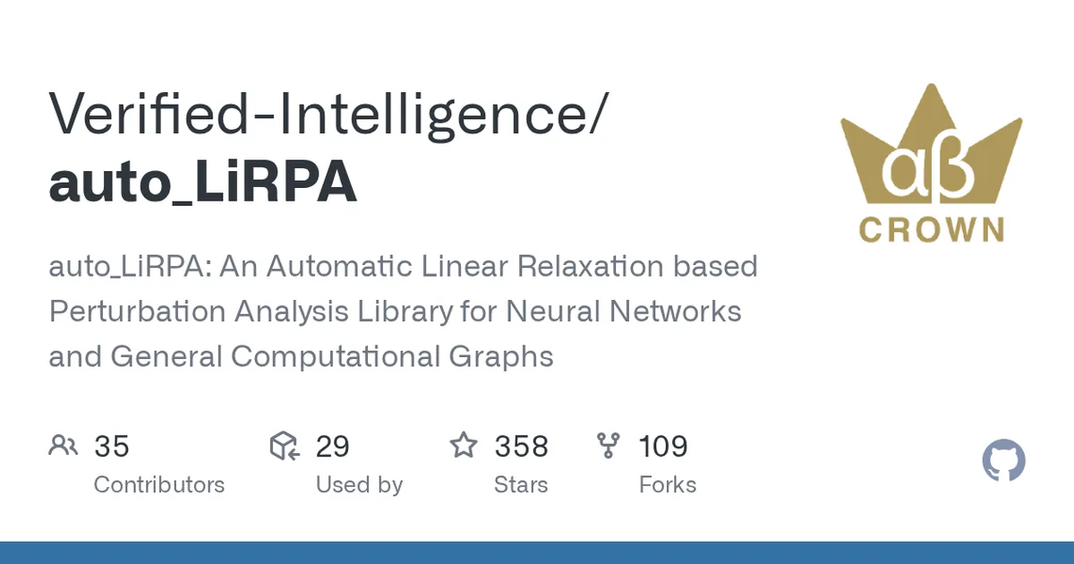 auto_LiRPA 项目界面预览图