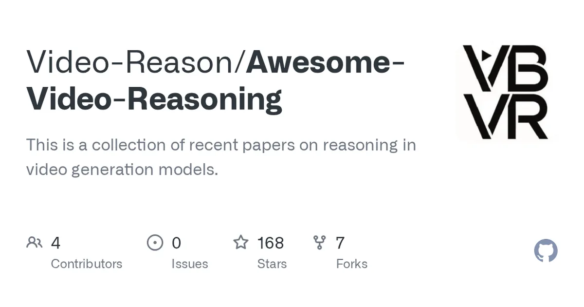 Awesome-Video-Reasoning 项目界面预览图