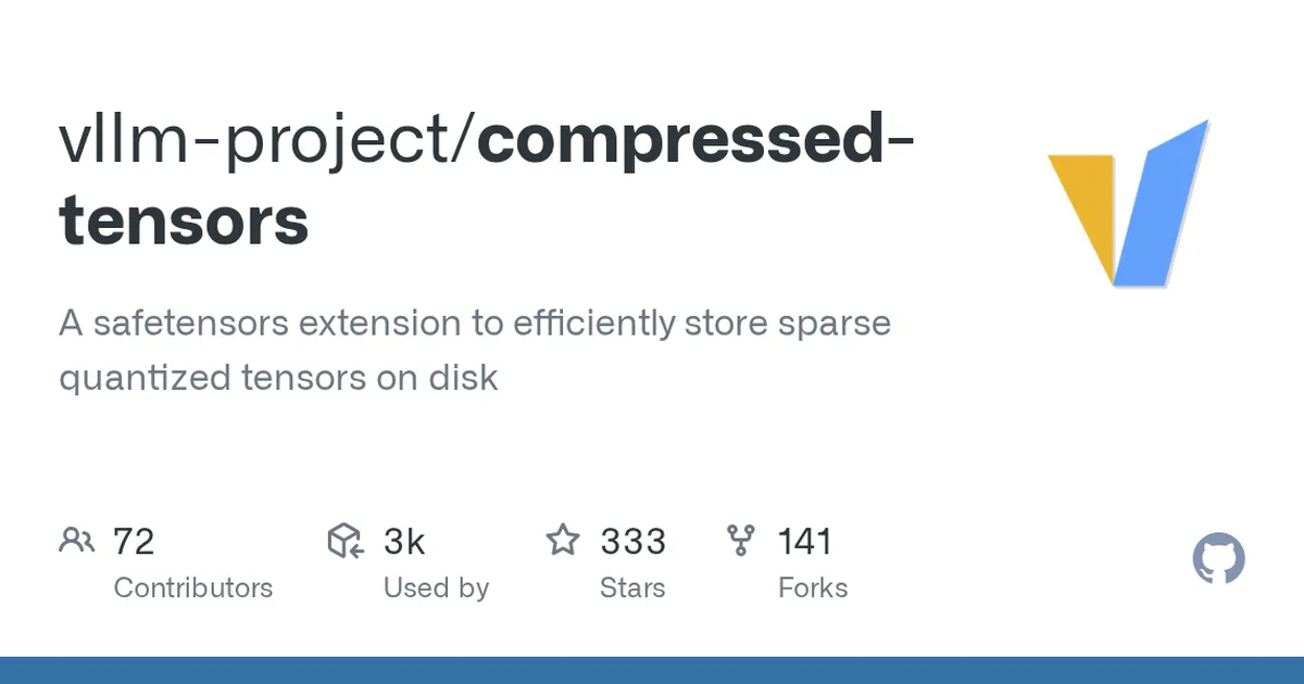 compressed-tensors 项目界面预览图