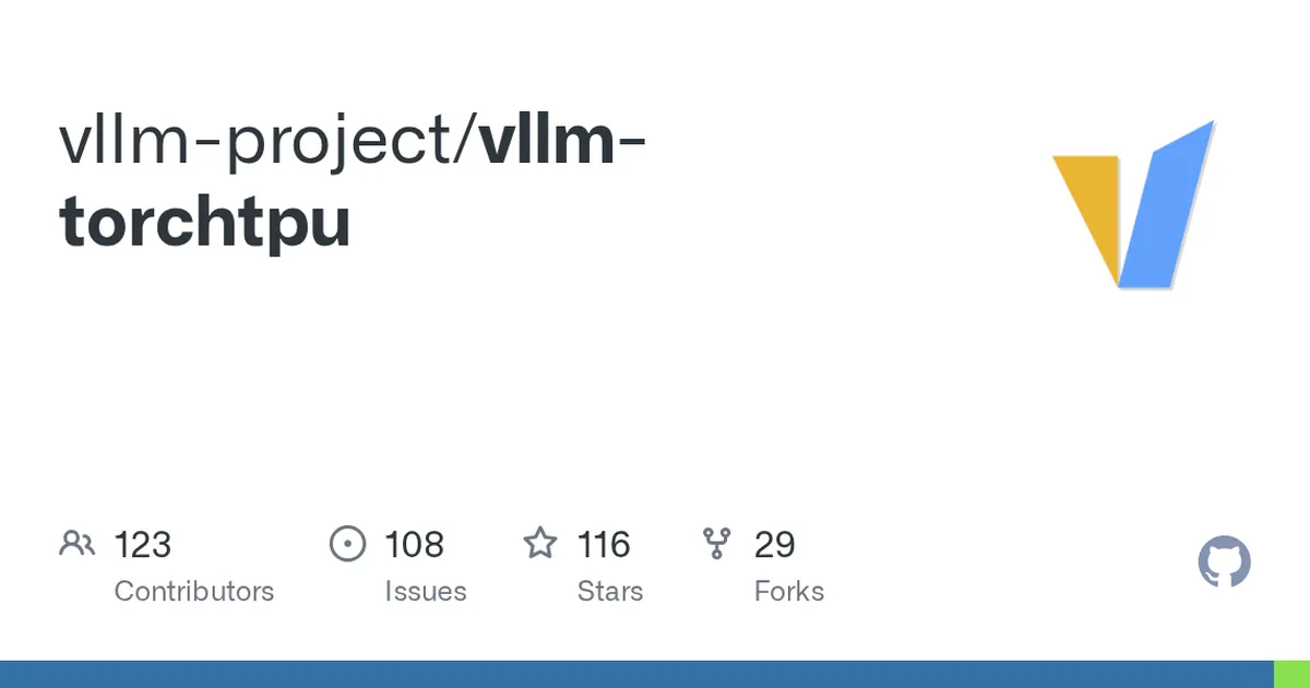 vllm-torchtpu 项目界面预览图