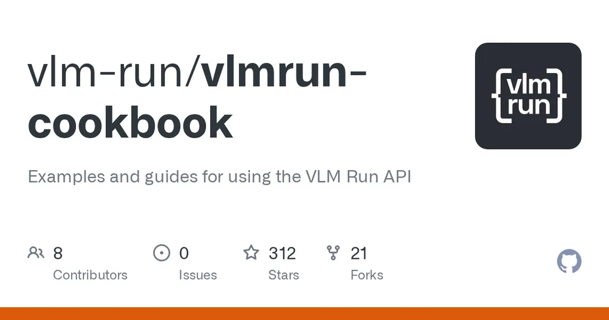vlmrun-cookbook 项目界面预览图
