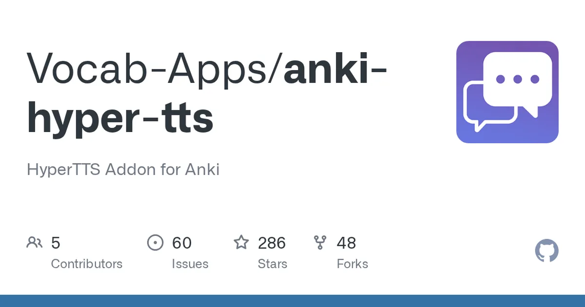 anki-hyper-tts 项目界面预览图