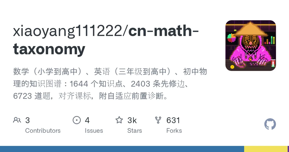 cn-math-taxonomy 项目界面预览图